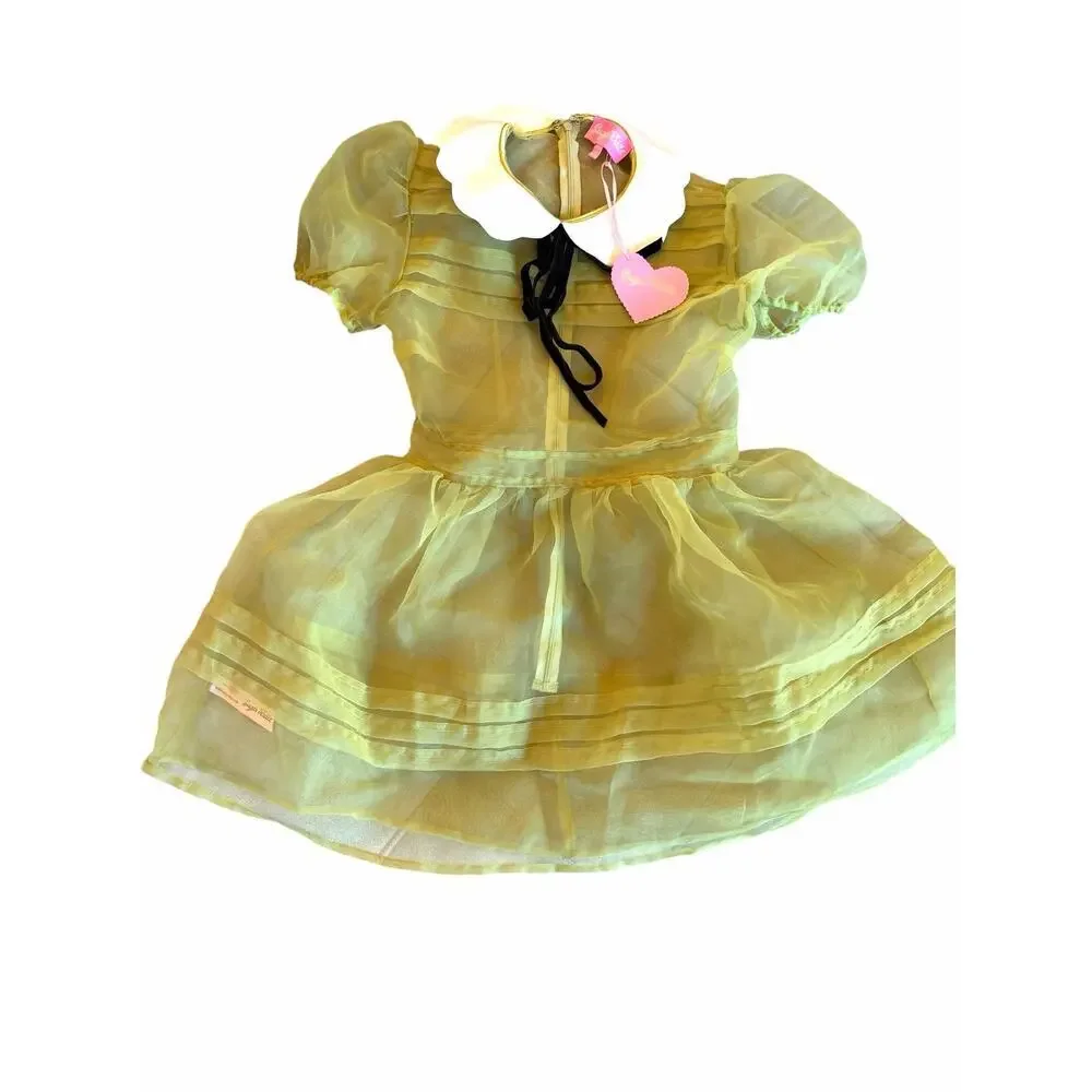 Dolls Kill NWT Sugar Thrillz gothic lolita ORGANZA BABYDOLL DRESS NEW sheer mini